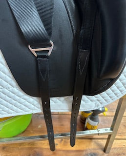 Black Country Eloquence Dressage Saddle - 17.5"