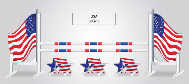 Burlingham Sports Graphic Jump-USA