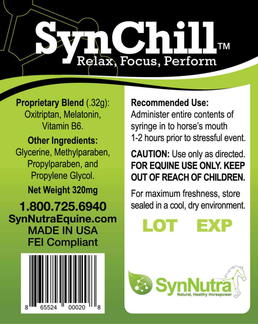 SynChill - Calming Gel for the Nervous Horse