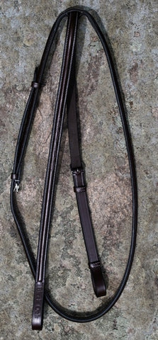KL Select Black Oak Fancy Stitched Round Raised Standing Martingale