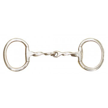 Stainless Steel Twisted Mouth Eggbutt with Flat Rings