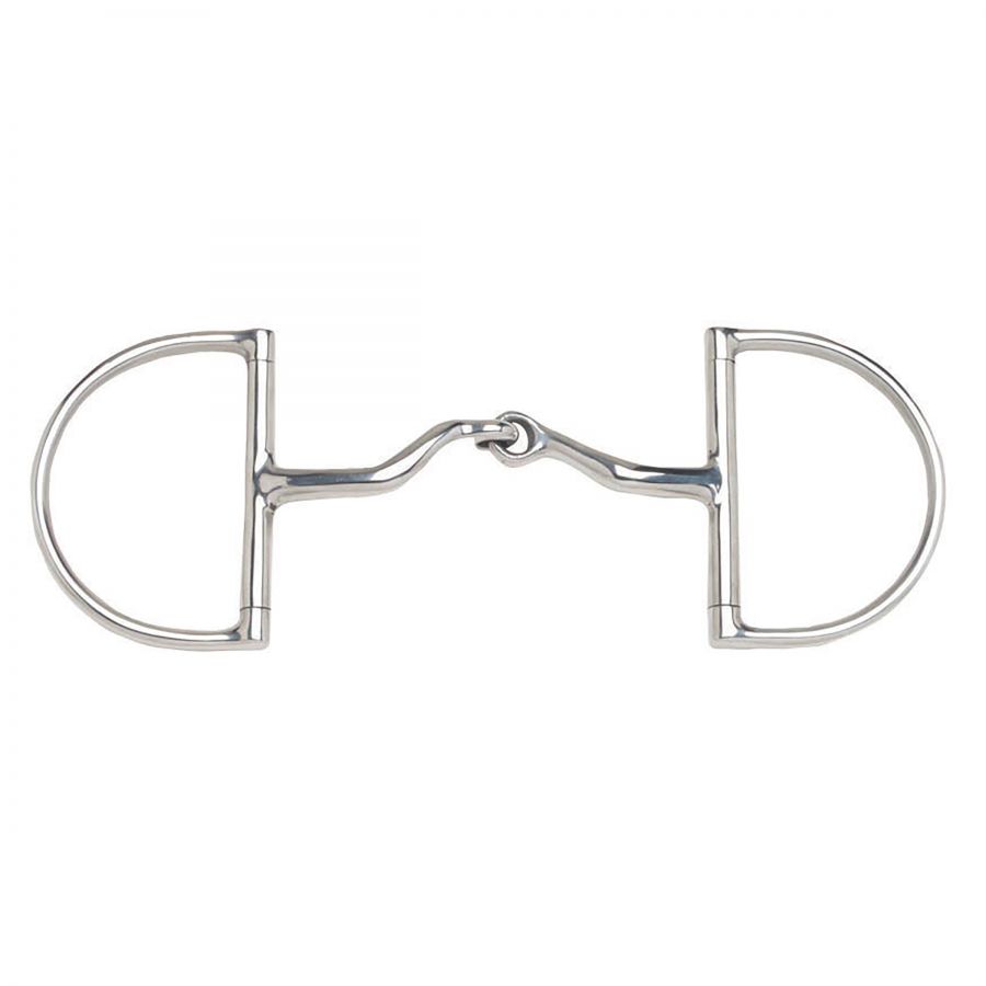 JP Korsteel Stainless Steel Jointed Port Hunter Dee Ring Snaffle Bit
