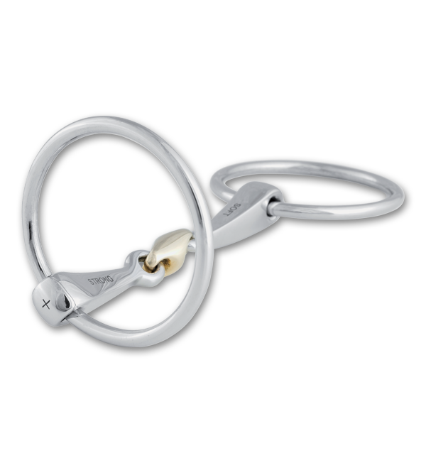 Stübben Steeltec 2-in-1 Loose Ring Snaffle Bit
