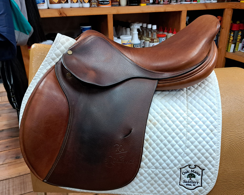 2001 Bruno Delgrange Original PJ Saddle 17.5" Oak Manor Saddlery