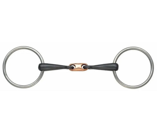 Shires Copper Lozenge Sweet Iron Snaffle Bit