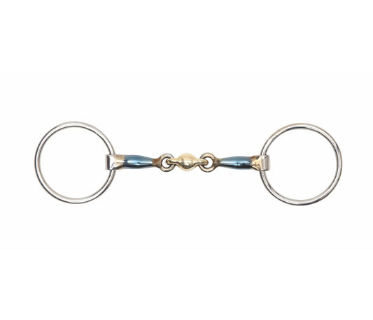 Shires Blue Sweet Iron Loose Ring with Lozenge Bit