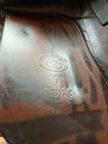 Ryder Profile Dressage Saddle 17" Brown