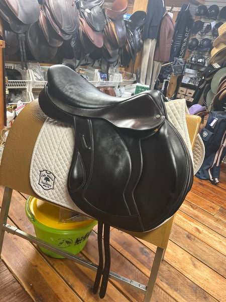 TAKEN HOME-2015 Stackhouse & Ellis Monoflap 19" Jump Saddle-TAKEN HOME