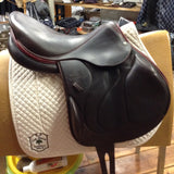 2013 Devoucoux Chiberta Monoflap Jump Saddle- 17.5"