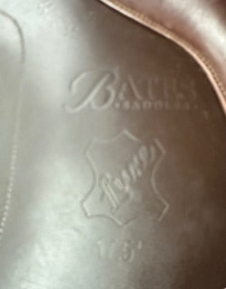 2021 Bates Luxe Jump Saddle - 17.5