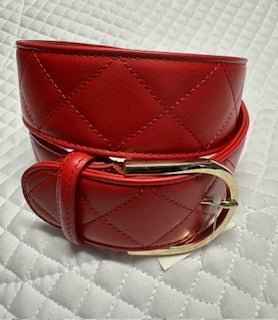 The Tailored Sportsman Quilted Leather belt -- CLEARANCE
