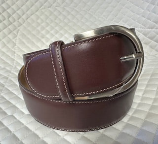 The Tailored Sportsman Leather Contrast Belt - CLEARANCE