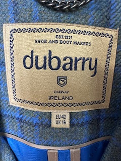 Dubarry Tweed Blue Tweed Coat - CONSIGNMENT
