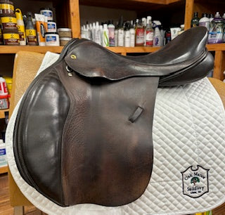 2008 Black Country Ricochet Jump Saddle - 17.5"