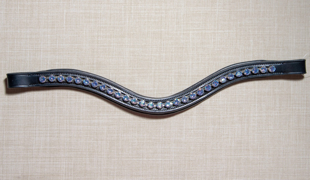 KL Red Barn Curved Blue Lagoon Browband