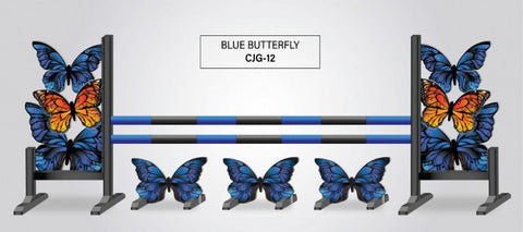 Burlingham Sports Graphic Jump-Blue Butterfly