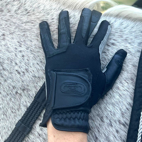 Correct Connect Oil-Tac Leather Grip Riding Gloves