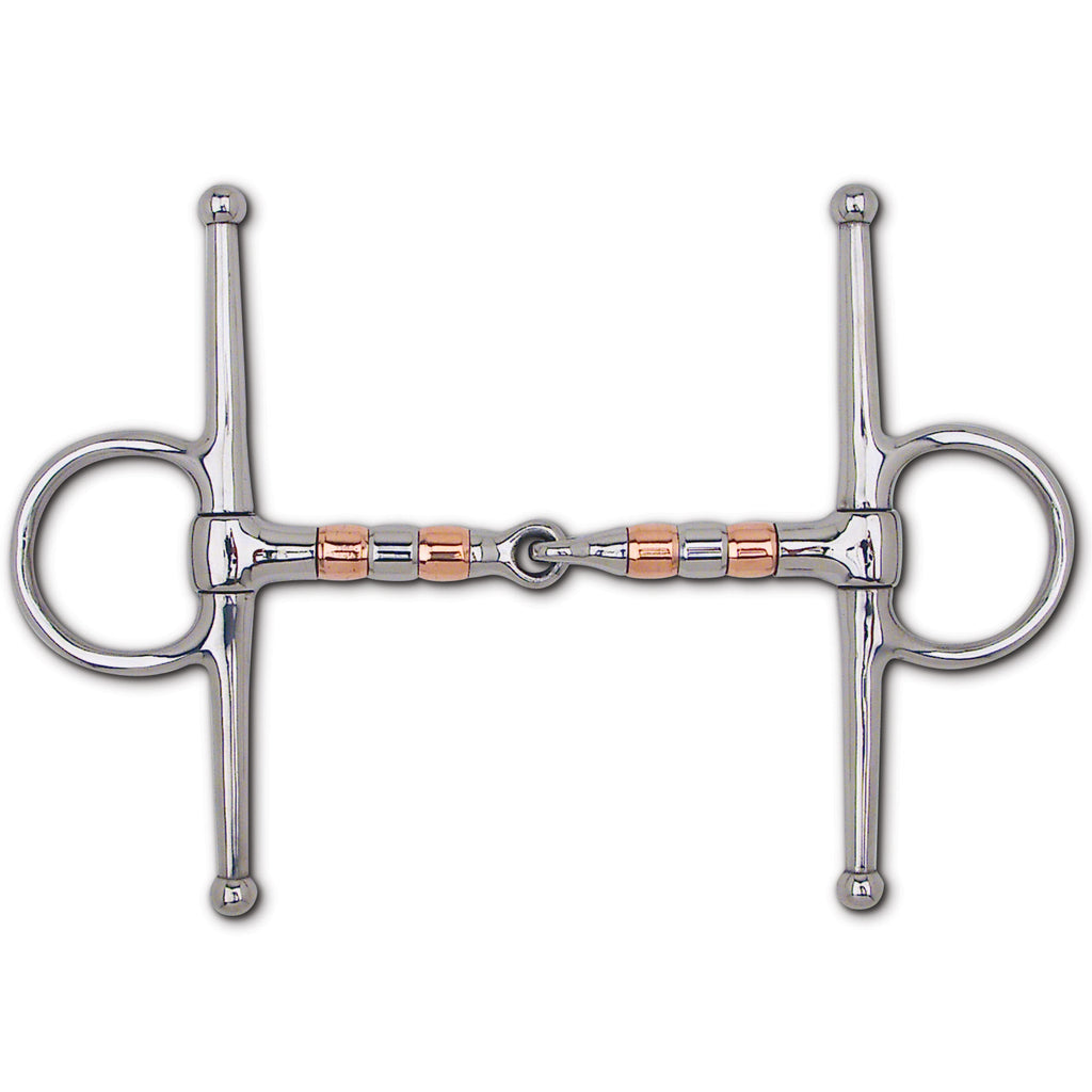 Copper and Stainless Steel Roller Snaffle Full Cheek