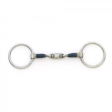 Blue Steel Oval Peanut Mouth Loose Ring