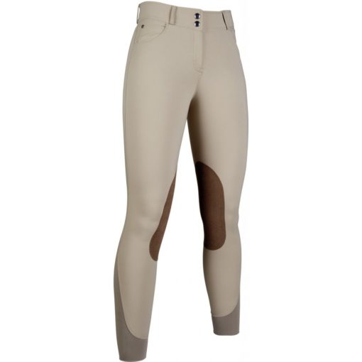 CLOSEOUT SALE: HKM Riding Breeches Hunter Suede Knee Patch