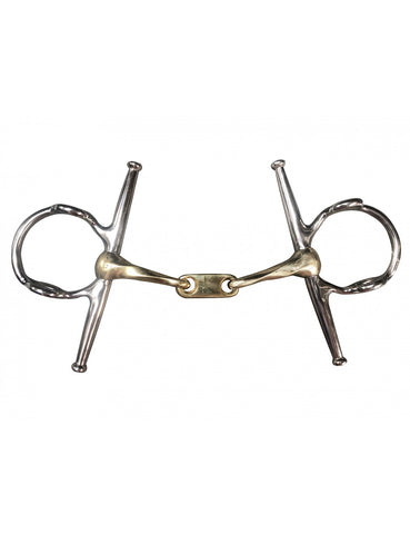 Twisted Copper French Link Full Cheek Gag