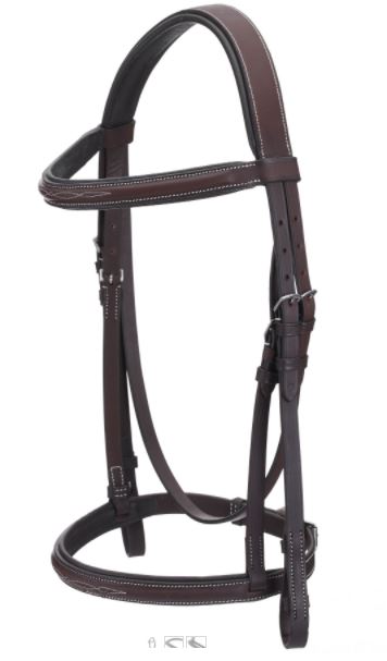 Royal Highness Padded Fancy Stitch Snaffle Bridle