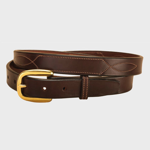 Tory Leather 3/4" Nameplate Belt