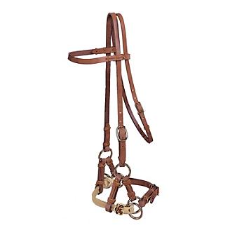 Tory Harness Leather Double Nose Side Pull CLEARANCE
