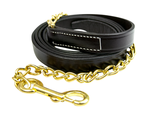 Walsh Leather Lead with Chain